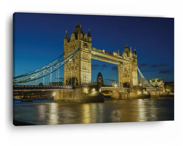 Multicolor_Tower_Bridge,_Wooden_Framed_Canvas_Paintings_|_For_Home_Decor_|_Bedroom,_Living_Room,Wall_Decoration_|_Wall_Art_Painting,_Ct0483,_Size_16_X_24_In