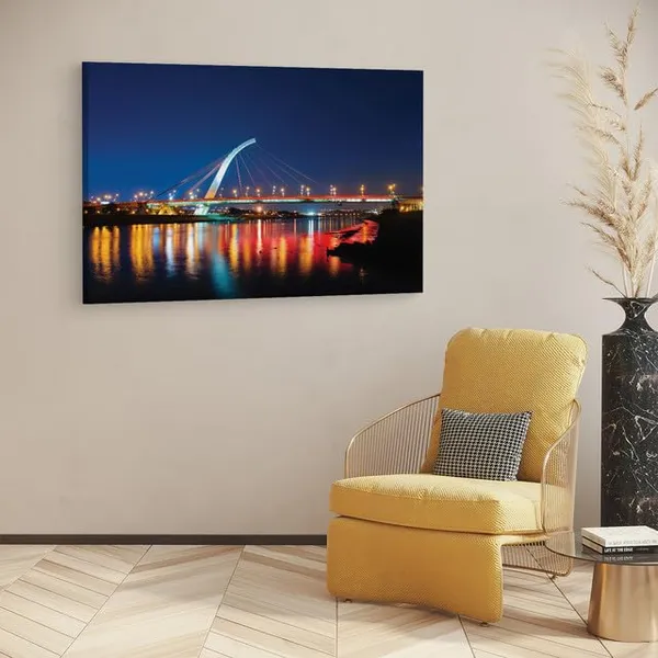 Multicolor_Dazhi_Bridge,_Wooden_Framed_Canvas_Paintings_|_For_Home_Decor_|_Bedroom,_Living_Room,Wall_Decoration_|_Wall_Art_Painting,_Ct0486,_Size_16_X_24_In