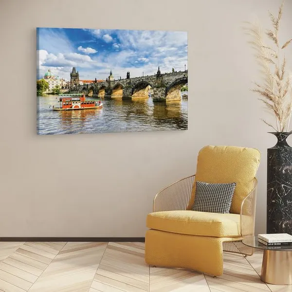 Multicolor_Charles_Bridge,_Wooden_Framed_Canvas_Paintings_|_For_Home_Decor_|_Bedroom,_Living_Room,Wall_Decoration_|_Wall_Art_Painting,_Ct0488,_Size_16_X_24_In