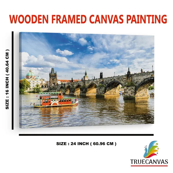 Multicolor_Charles_Bridge,_Wooden_Framed_Canvas_Paintings_|_For_Home_Decor_|_Bedroom,_Living_Room,Wall_Decoration_|_Wall_Art_Painting,_Ct0488,_Size_16_X_24_In