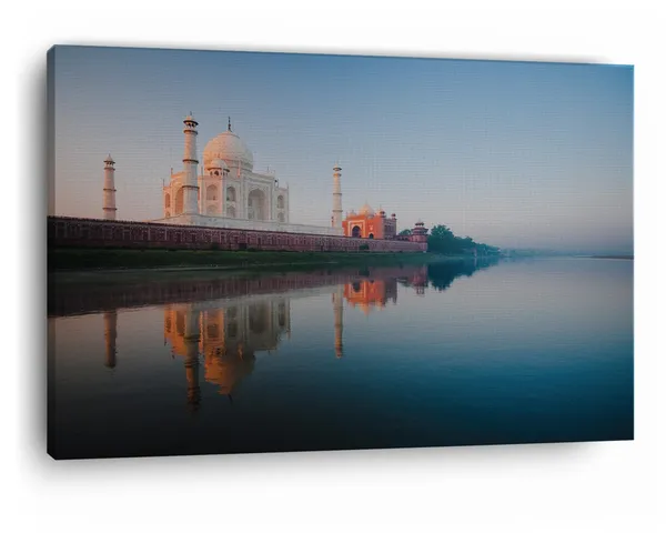 Multicolor_Taj_Mahal,_Wooden_Framed_Canvas_Paintings_|_For_Home_Decor_|_Bedroom,_Living_Room,Wall_Decoration_|_Wall_Art_Painting,_Ct0490,_Size_16_X_24_In