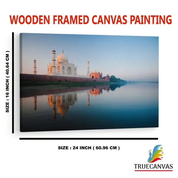 Multicolor_Taj_Mahal,_Wooden_Framed_Canvas_Paintings_|_For_Home_Decor_|_Bedroom,_Living_Room,Wall_Decoration_|_Wall_Art_Painting,_Ct0490,_Size_16_X_24_In