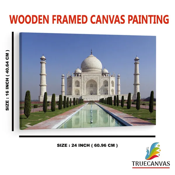Multicolor_Taj_Mahal,_Wooden_Framed_Canvas_Paintings_|_For_Home_Decor_|_Bedroom,_Living_Room,Wall_Decoration_|_Wall_Art_Painting,_Ct0491,_Size_16_X_24_In