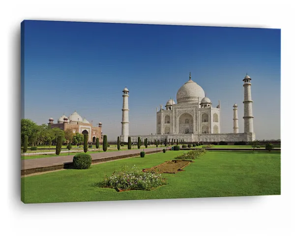Multicolor_Taj_Mahal,_Wooden_Framed_Canvas_Paintings_|_For_Home_Decor_|_Bedroom,_Living_Room,Wall_Decoration_|_Wall_Art_Painting,_Ct0492,_Size_16_X_24_In