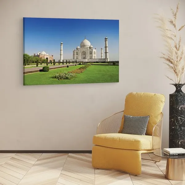 Multicolor_Taj_Mahal,_Wooden_Framed_Canvas_Paintings_|_For_Home_Decor_|_Bedroom,_Living_Room,Wall_Decoration_|_Wall_Art_Painting,_Ct0492,_Size_16_X_24_In