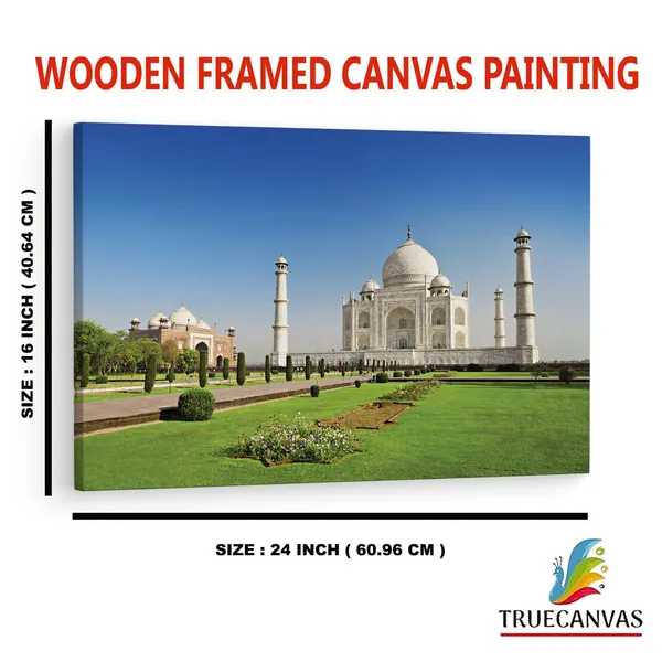 Multicolor_Taj_Mahal,_Wooden_Framed_Canvas_Paintings_|_For_Home_Decor_|_Bedroom,_Living_Room,Wall_Decoration_|_Wall_Art_Painting,_Ct0492,_Size_16_X_24_In