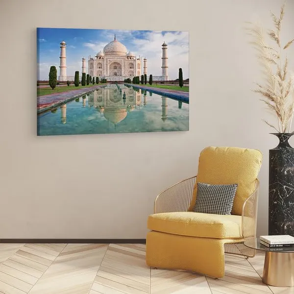 Multicolor_Taj_Mahal,_Wooden_Framed_Canvas_Paintings_|_For_Home_Decor_|_Bedroom,_Living_Room,Wall_Decoration_|_Wall_Art_Painting,_Ct0495,_Size_16_X_24_In