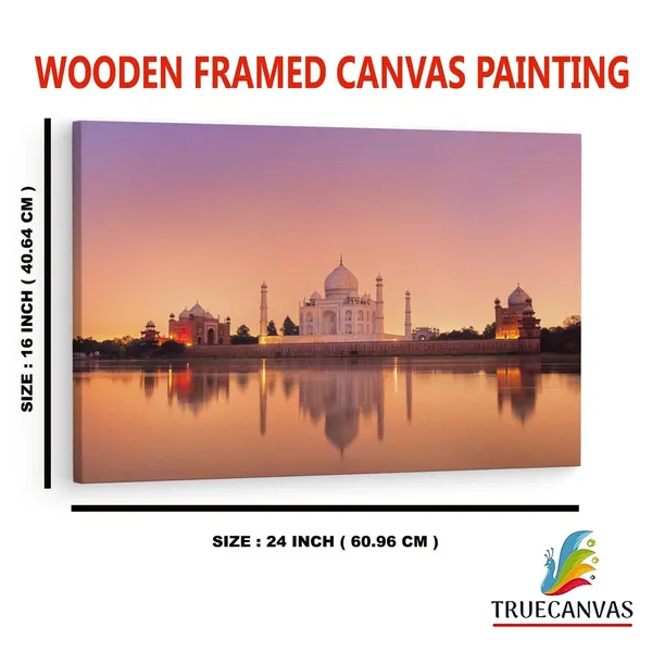 Multicolor_Taj_Mahal,_Wooden_Framed_Canvas_Paintings_|_For_Home_Decor_|_Bedroom,_Living_Room,Wall_Decoration_|_Wall_Art_Painting,_Ct0496,_Size_16_X_24_In