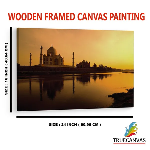 Multicolor_Taj_Mahal,_Wooden_Framed_Canvas_Paintings_|_For_Home_Decor_|_Bedroom,_Living_Room,Wall_Decoration_|_Wall_Art_Painting,_Ct0497,_Size_16_X_24_In
