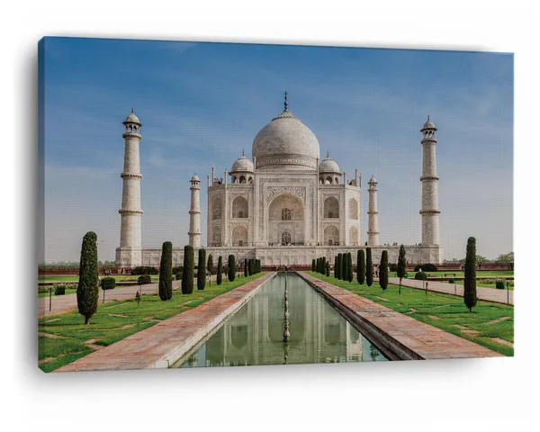 Multicolor_Taj_Mahal,_Wooden_Framed_Canvas_Paintings_|_For_Home_Decor_|_Bedroom,_Living_Room,Wall_Decoration_|_Wall_Art_Painting,_Ct0498,_Size_16_X_24_In