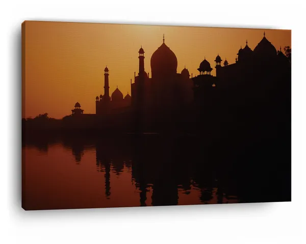 Multicolor_Taj_Mahal,_Wooden_Framed_Canvas_Paintings_|_For_Home_Decor_|_Bedroom,_Living_Room,Wall_Decoration_|_Wall_Art_Painting,_Ct0499,_Size_16_X_24_In