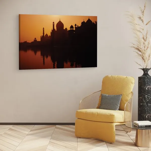 Multicolor_Taj_Mahal,_Wooden_Framed_Canvas_Paintings_|_For_Home_Decor_|_Bedroom,_Living_Room,Wall_Decoration_|_Wall_Art_Painting,_Ct0499,_Size_16_X_24_In