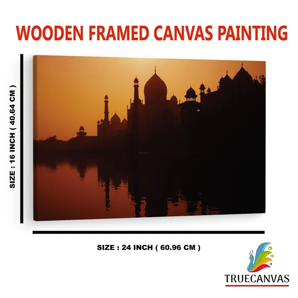 Multicolor_Taj_Mahal,_Wooden_Framed_Canvas_Paintings_|_For_Home_Decor_|_Bedroom,_Living_Room,Wall_Decoration_|_Wall_Art_Painting,_Ct0499,_Size_16_X_24_In