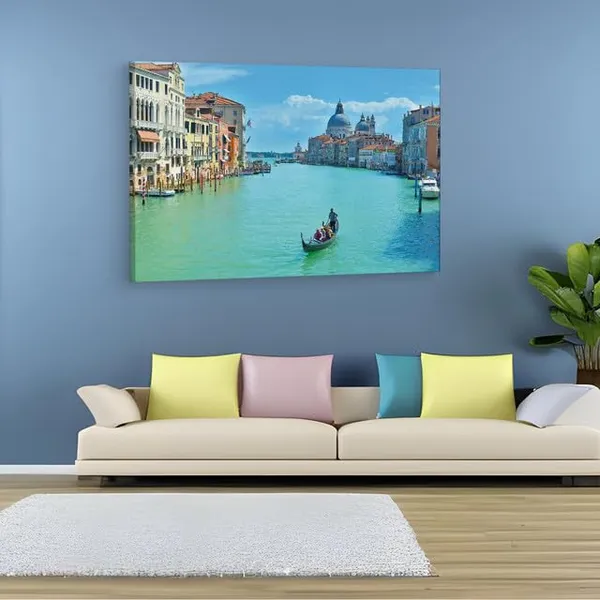 Multicolor_Grand_Canal,_Wooden_Framed_Canvas_Paintings_|_For_Home_Decor_|_Bedroom,_Living_Room,Wall_Decoration_|_Wall_Art_Painting,_Ct0508,_Size_16_X_24_In