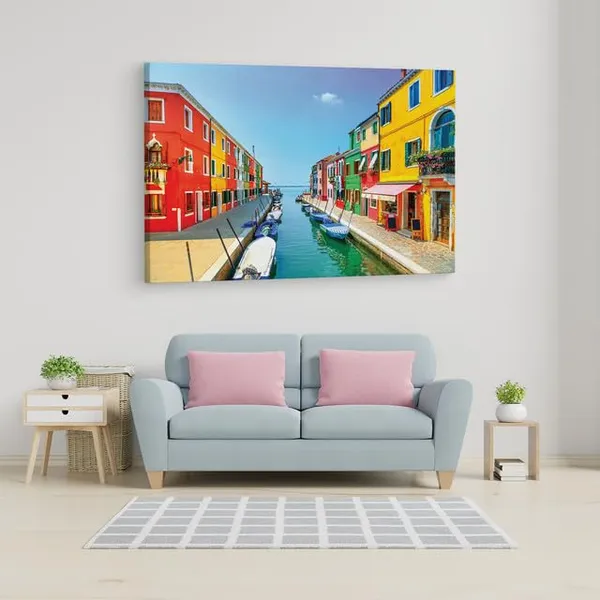 Multicolor_Burano,_Wooden_Framed_Canvas_Paintings_|_For_Home_Decor_|_Bedroom,_Living_Room,Wall_Decoration_|_Wall_Art_Painting,_Ct0511,_Size_16_X_24_In