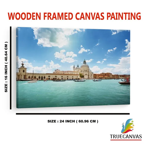 Multicolor_Basilica_Di_Santa_Maria_Della_Salute,_Wooden_Framed_Canvas_Paintings_|_For_Home_Decor_|_Bedroom,_Living_Room,Wall_Decoration_|_Wall_Art_Painting,_Ct0512,_Size_16_X_24_In