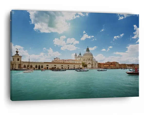 Multicolor_Basilica_Di_Santa_Maria_Della_Salute,_Wooden_Framed_Canvas_Paintings_|_For_Home_Decor_|_Bedroom,_Living_Room,Wall_Decoration_|_Wall_Art_Painting,_Ct0512,_Size_16_X_24_In