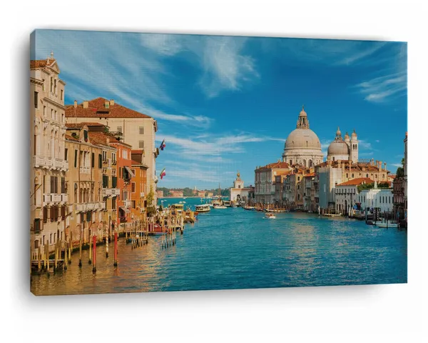 Multicolor_Grand_Canal,_Wooden_Framed_Canvas_Paintings_|_For_Home_Decor_|_Bedroom,_Living_Room,Wall_Decoration_|_Wall_Art_Painting,_Ct0514,_Size_16_X_24_In