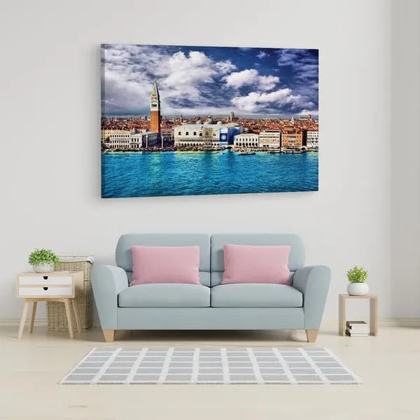 Multicolor_St._Mark'S_Square,_Wooden_Framed_Canvas_Paintings_|_For_Home_Decor_|_Bedroom,_Living_Room,Wall_Decoration_|_Wall_Art_Painting,_Ct0516,_Size_16_X_24_In