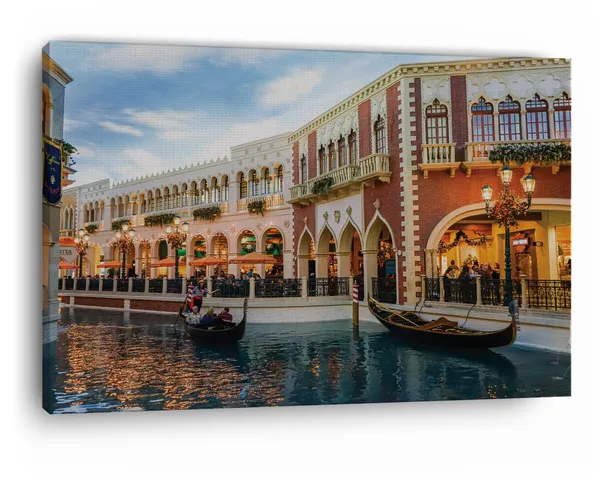 Multicolor_The_Venetian_Las_Vegas,_Wooden_Framed_Canvas_Paintings_|_For_Home_Decor_|_Bedroom,_Living_Room,Wall_Decoration_|_Wall_Art_Painting,_Ct0517,_Size_16_X_24_In
