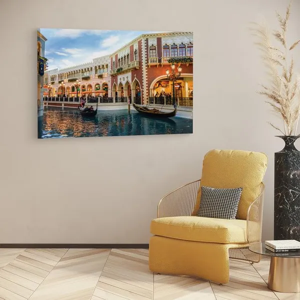 Multicolor_The_Venetian_Las_Vegas,_Wooden_Framed_Canvas_Paintings_|_For_Home_Decor_|_Bedroom,_Living_Room,Wall_Decoration_|_Wall_Art_Painting,_Ct0517,_Size_16_X_24_In