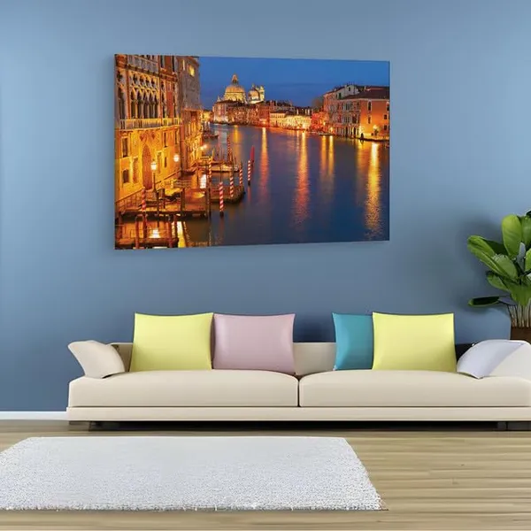 Multicolor_Grand_Canal,_Wooden_Framed_Canvas_Paintings_|_For_Home_Decor_|_Bedroom,_Living_Room,Wall_Decoration_|_Wall_Art_Painting,_Ct0518,_Size_16_X_24_In