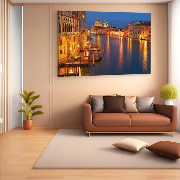 Multicolor_Grand_Canal,_Wooden_Framed_Canvas_Paintings_|_For_Home_Decor_|_Bedroom,_Living_Room,Wall_Decoration_|_Wall_Art_Painting,_Ct0518,_Size_16_X_24_In
