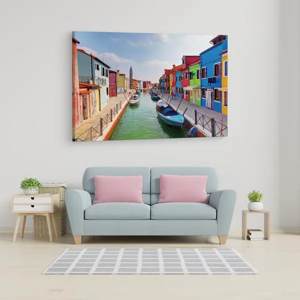 Multicolor_Burano,_Wooden_Framed_Canvas_Paintings_|_For_Home_Decor_|_Bedroom,_Living_Room,Wall_Decoration_|_Wall_Art_Painting,_Ct0519,_Size_16_X_24_In
