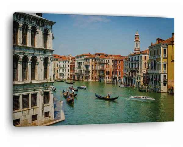 Multicolor_Grand_Canal,_Wooden_Framed_Canvas_Paintings_|_For_Home_Decor_|_Bedroom,_Living_Room,Wall_Decoration_|_Wall_Art_Painting,_Ct0521,_Size_16_X_24_In