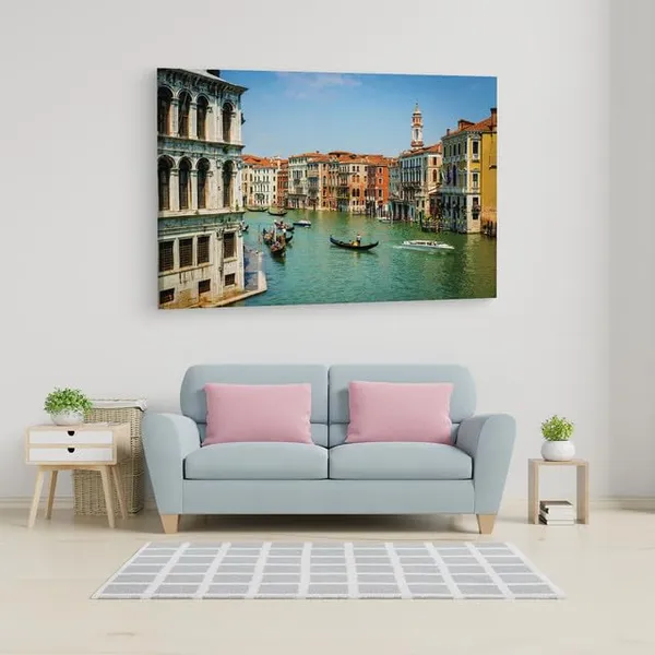Multicolor_Grand_Canal,_Wooden_Framed_Canvas_Paintings_|_For_Home_Decor_|_Bedroom,_Living_Room,Wall_Decoration_|_Wall_Art_Painting,_Ct0521,_Size_16_X_24_In