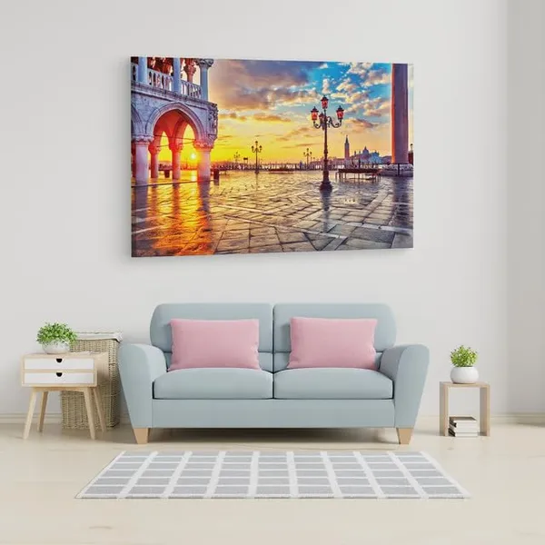 Multicolor_St._Mark'S_Square,_Wooden_Framed_Canvas_Paintings_|_For_Home_Decor_|_Bedroom,_Living_Room,Wall_Decoration_|_Wall_Art_Painting,_Ct0522,_Size_16_X_24_In