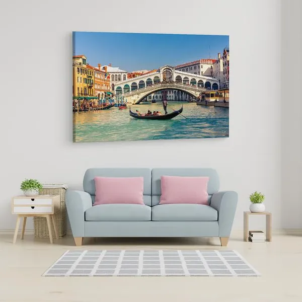 Multicolor_Rialto_Bridge,_Wooden_Framed_Canvas_Paintings_|_For_Home_Decor_|_Bedroom,_Living_Room,Wall_Decoration_|_Wall_Art_Painting,_Ct0523,_Size_16_X_24_In