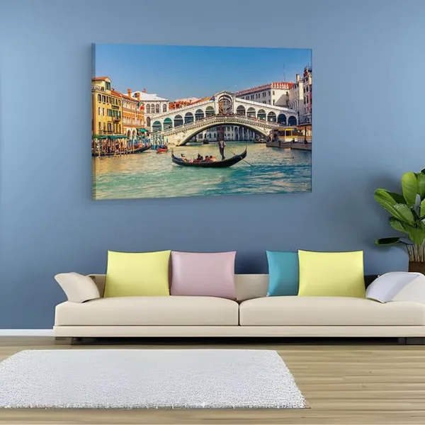 Multicolor_Rialto_Bridge,_Wooden_Framed_Canvas_Paintings_|_For_Home_Decor_|_Bedroom,_Living_Room,Wall_Decoration_|_Wall_Art_Painting,_Ct0523,_Size_16_X_24_In