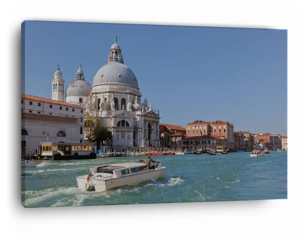 Multicolor_Basilica_Di_Santa_Maria_Della_Salute,_Wooden_Framed_Canvas_Paintings_|_For_Home_Decor_|_Bedroom,_Living_Room,Wall_Decoration_|_Wall_Art_Painting,_Ct0525,_Size_16_X_24_In