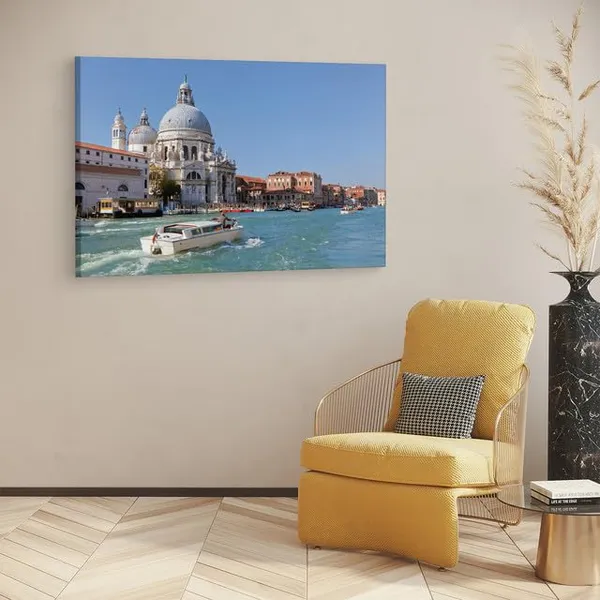 Multicolor_Basilica_Di_Santa_Maria_Della_Salute,_Wooden_Framed_Canvas_Paintings_|_For_Home_Decor_|_Bedroom,_Living_Room,Wall_Decoration_|_Wall_Art_Painting,_Ct0525,_Size_16_X_24_In