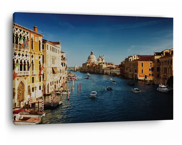 Multicolor_Grand_Canal,_Wooden_Framed_Canvas_Paintings_|_For_Home_Decor_|_Bedroom,_Living_Room,Wall_Decoration_|_Wall_Art_Painting,_Ct0529,_Size_16_X_24_In