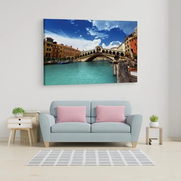 Multicolor_Rialto_Bridge,_Wooden_Framed_Canvas_Paintings_|_For_Home_Decor_|_Bedroom,_Living_Room,Wall_Decoration_|_Wall_Art_Painting,_Ct0531,_Size_16_X_24_In