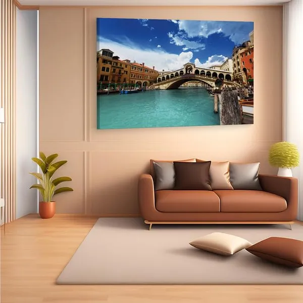 Multicolor_Rialto_Bridge,_Wooden_Framed_Canvas_Paintings_|_For_Home_Decor_|_Bedroom,_Living_Room,Wall_Decoration_|_Wall_Art_Painting,_Ct0531,_Size_16_X_24_In