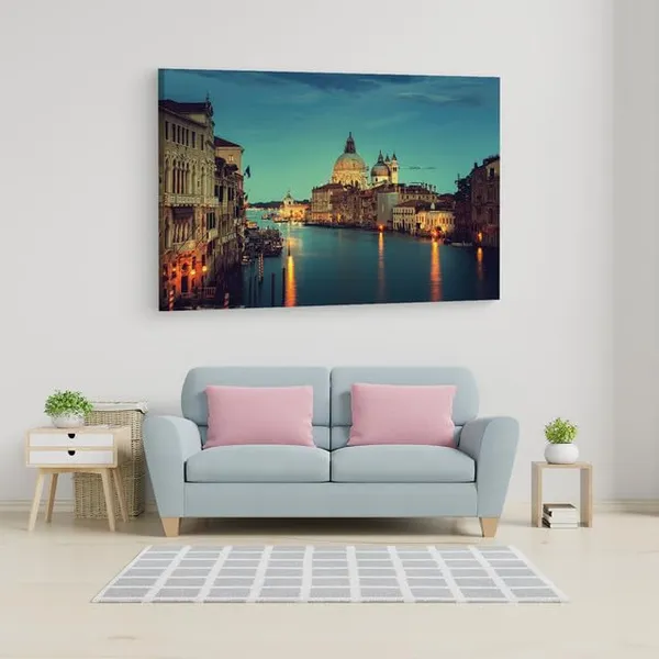 Multicolor_Grand_Canal,_Wooden_Framed_Canvas_Paintings_|_For_Home_Decor_|_Bedroom,_Living_Room,Wall_Decoration_|_Wall_Art_Painting,_Ct0532,_Size_16_X_24_In