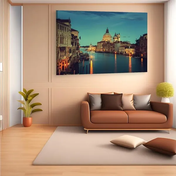 Multicolor_Grand_Canal,_Wooden_Framed_Canvas_Paintings_|_For_Home_Decor_|_Bedroom,_Living_Room,Wall_Decoration_|_Wall_Art_Painting,_Ct0532,_Size_16_X_24_In