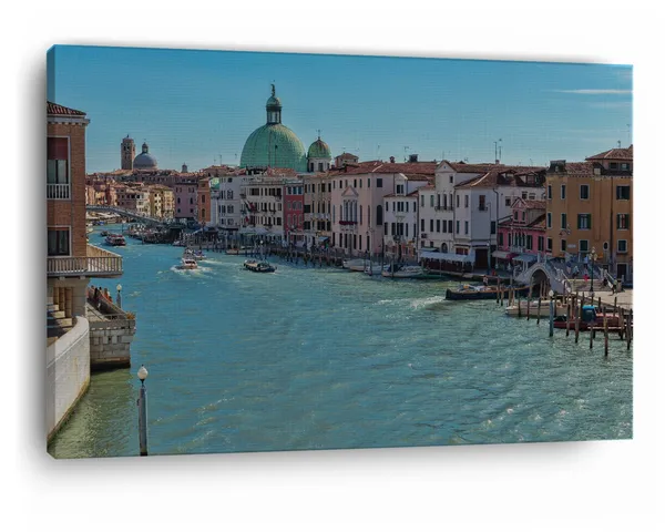 Multicolor_Grand_Canal,_Wooden_Framed_Canvas_Paintings_|_For_Home_Decor_|_Bedroom,_Living_Room,Wall_Decoration_|_Wall_Art_Painting,_Ct0533,_Size_16_X_24_In