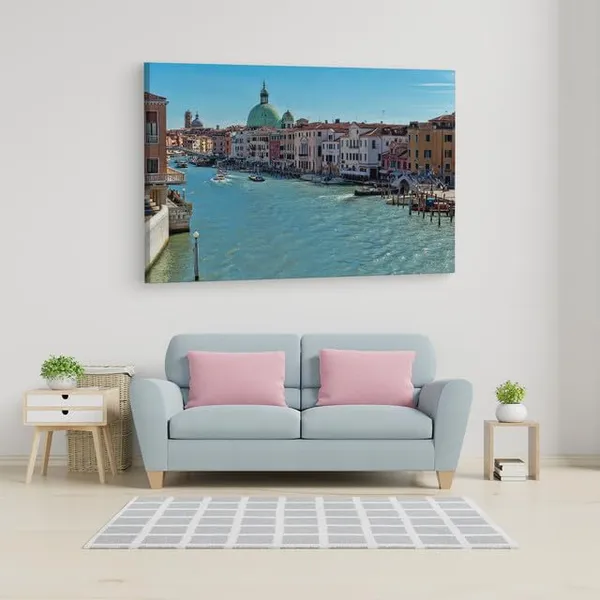 Multicolor_Grand_Canal,_Wooden_Framed_Canvas_Paintings_|_For_Home_Decor_|_Bedroom,_Living_Room,Wall_Decoration_|_Wall_Art_Painting,_Ct0533,_Size_16_X_24_In