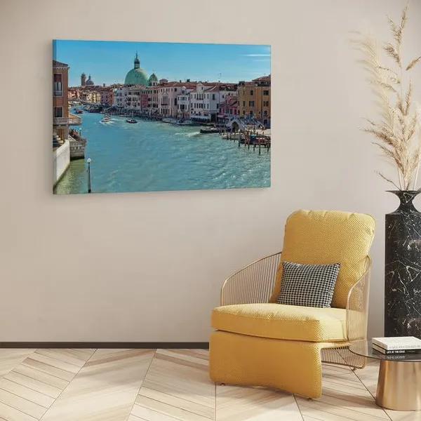 Multicolor_Grand_Canal,_Wooden_Framed_Canvas_Paintings_|_For_Home_Decor_|_Bedroom,_Living_Room,Wall_Decoration_|_Wall_Art_Painting,_Ct0533,_Size_16_X_24_In