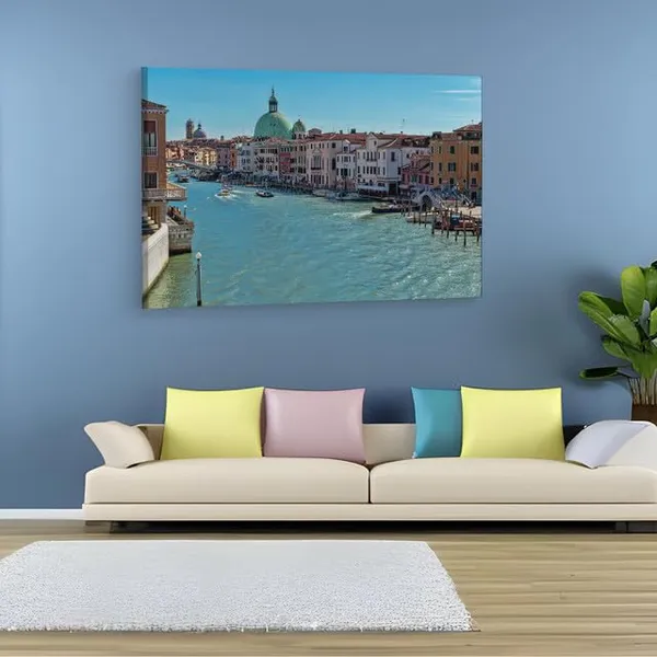Multicolor_Grand_Canal,_Wooden_Framed_Canvas_Paintings_|_For_Home_Decor_|_Bedroom,_Living_Room,Wall_Decoration_|_Wall_Art_Painting,_Ct0533,_Size_16_X_24_In
