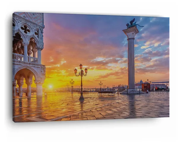 Multicolor_St._Mark'S_Square,_Wooden_Framed_Canvas_Paintings_|_For_Home_Decor_|_Bedroom,_Living_Room,Wall_Decoration_|_Wall_Art_Painting,_Ct0534,_Size_16_X_24_In