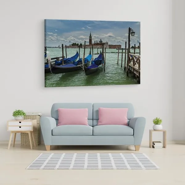 Multicolor_Italy,_Venice,_Grand_Canal,_Gondola,_Wooden_Framed_Canvas_Paintings_|_For_Home_Decor_|_Bedroom,_Living_Room,Wall_Decoration_|_Wall_Art_Painting,_Ct0535,_Size_16_X_24_In