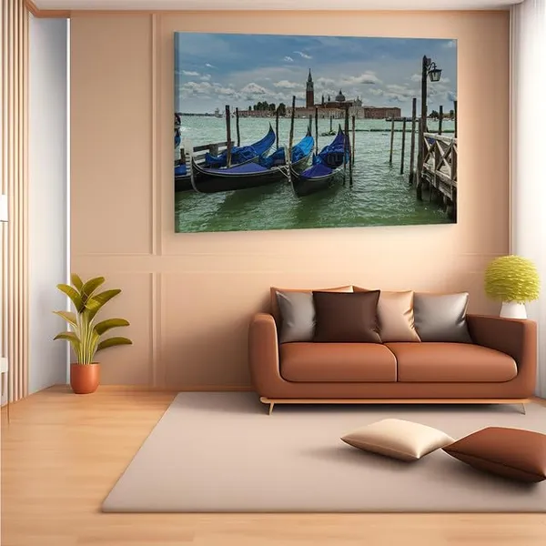 Multicolor_Italy,_Venice,_Grand_Canal,_Gondola,_Wooden_Framed_Canvas_Paintings_|_For_Home_Decor_|_Bedroom,_Living_Room,Wall_Decoration_|_Wall_Art_Painting,_Ct0535,_Size_16_X_24_In