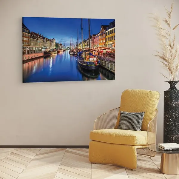 Multicolor_Nyhavn,_Wooden_Framed_Canvas_Paintings_|_For_Home_Decor_|_Bedroom,_Living_Room,Wall_Decoration_|_Wall_Art_Painting,_Ct0537,_Size_16_X_24_In