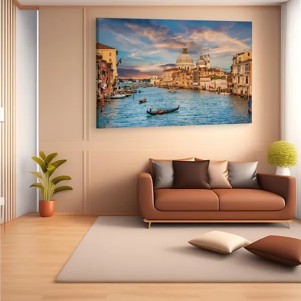 Multicolor_Grand_Canal,_Wooden_Framed_Canvas_Paintings_|_For_Home_Decor_|_Bedroom,_Living_Room,Wall_Decoration_|_Wall_Art_Painting,_Ct0540,_Size_16_X_24_In