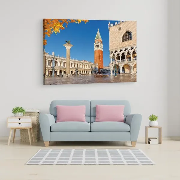 Multicolor_St._Mark'S_Square,_Wooden_Framed_Canvas_Paintings_|_For_Home_Decor_|_Bedroom,_Living_Room,Wall_Decoration_|_Wall_Art_Painting,_Ct0541,_Size_16_X_24_In